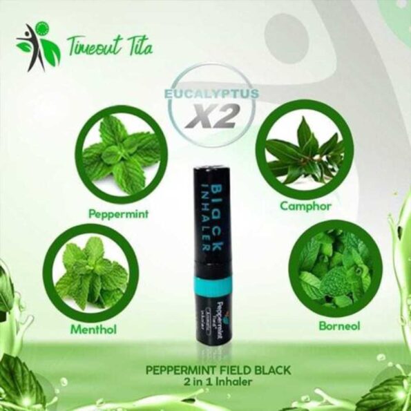 Ống hít thông mũi Peppermint Field Black - tiemcomen.com